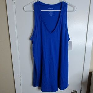 Royal Blue Sleeveless Vneck Tshirt